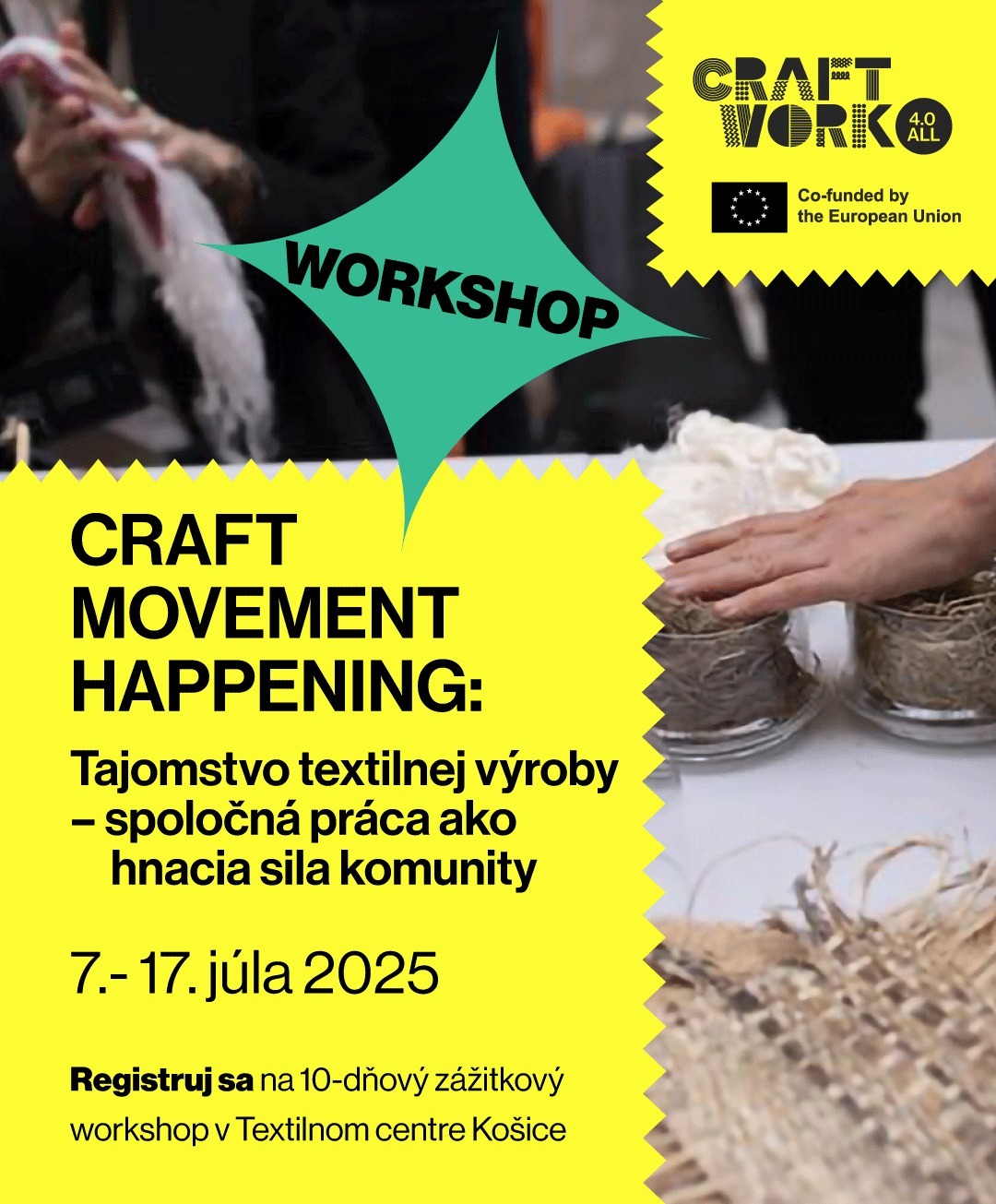 workshop craft movement happening tapestry creation kosice