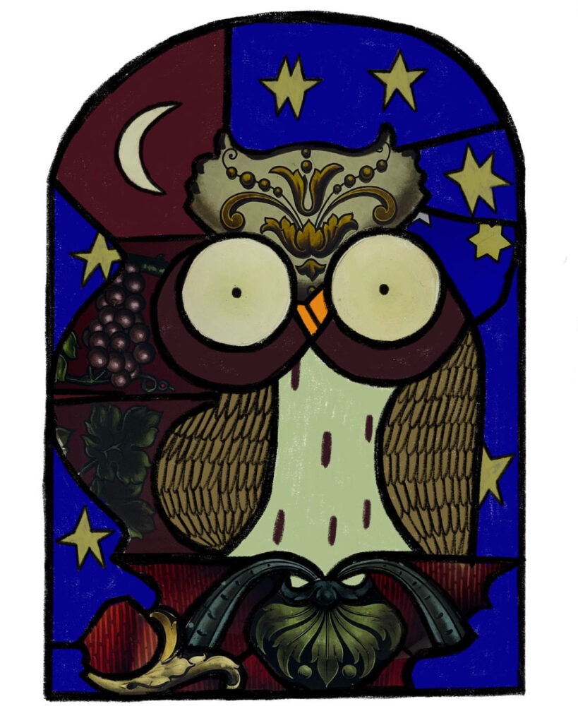 stained glass sketch