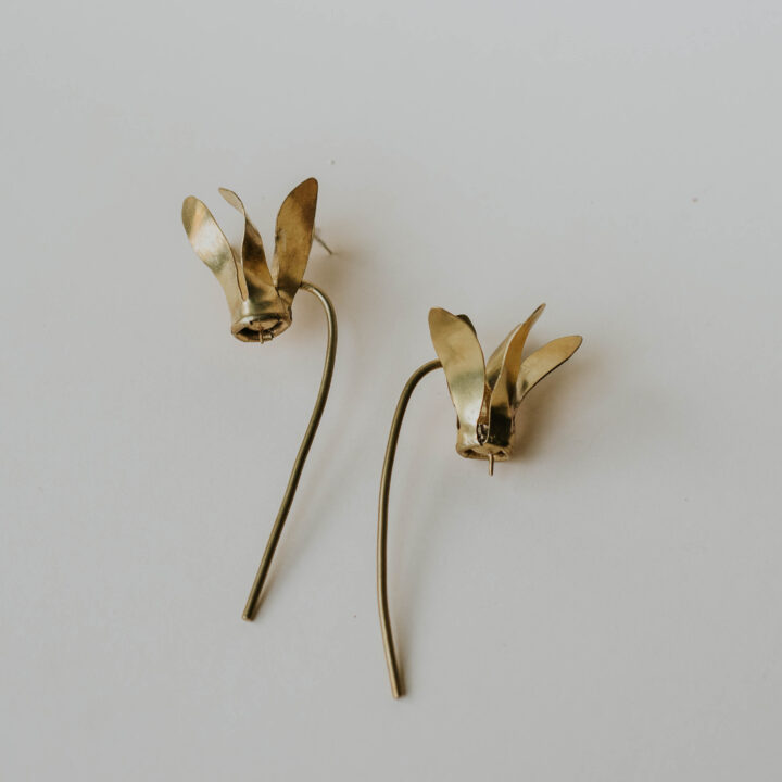 Cyclamen earrings