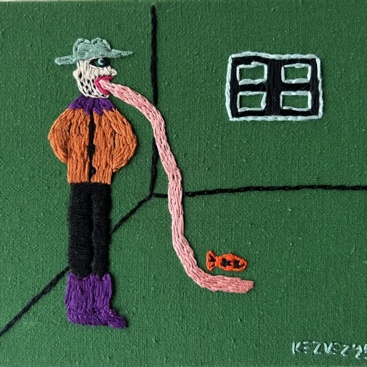 Man with his pet
